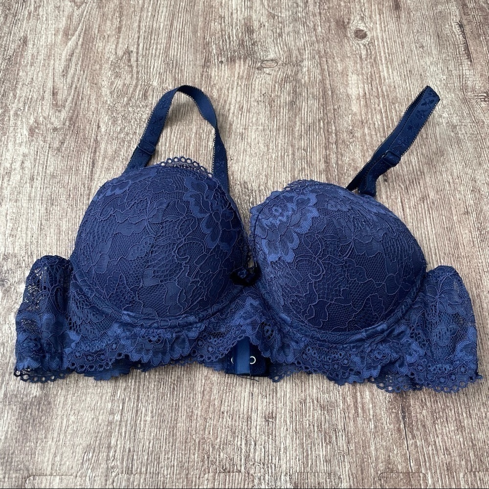 Shekini Blue Lace Bra Size 38/85B